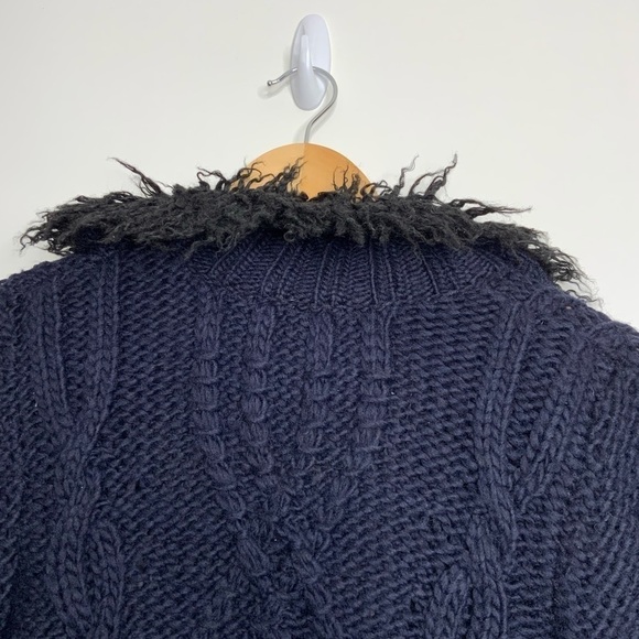 FREE People North Star Fur Trimmed Cardigan. XS. - Picture 3 of 5